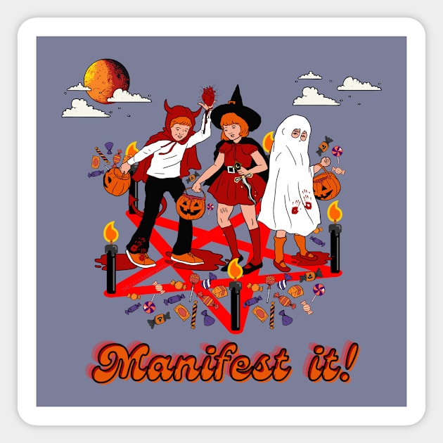 Manifest it! Sticker by The Fat Feminist Witch 